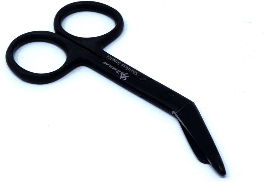 Premium Quality Nurse Doctor Medical Lister Bandage Trauma Shears Scissors HEAVY DUTY (A2ZSCILAB) (FULL BLACK 3.5") - Image 2