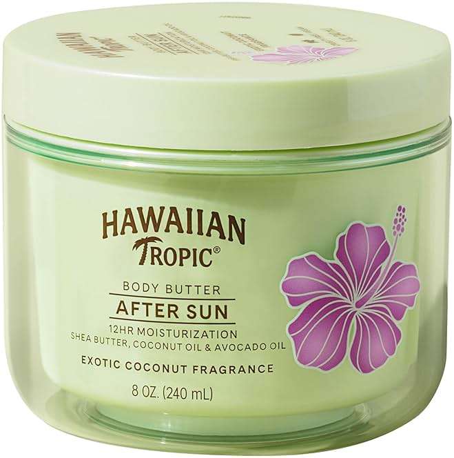 Hawaiian Tropic After Sun Body Butter with Coconut Oil, 8 oz, After Sun Lotion, After Sun Moisturizer, Coconut Body Butter, After Sun Care, After Sun Skin Care, 8 oz - Image 1