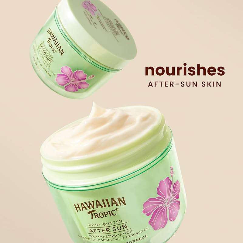 Hawaiian Tropic After Sun Body Butter with Coconut Oil, 8 oz, After Sun Lotion, After Sun Moisturizer, Coconut Body Butter, After Sun Care, After Sun Skin Care, 8 oz - Image 2