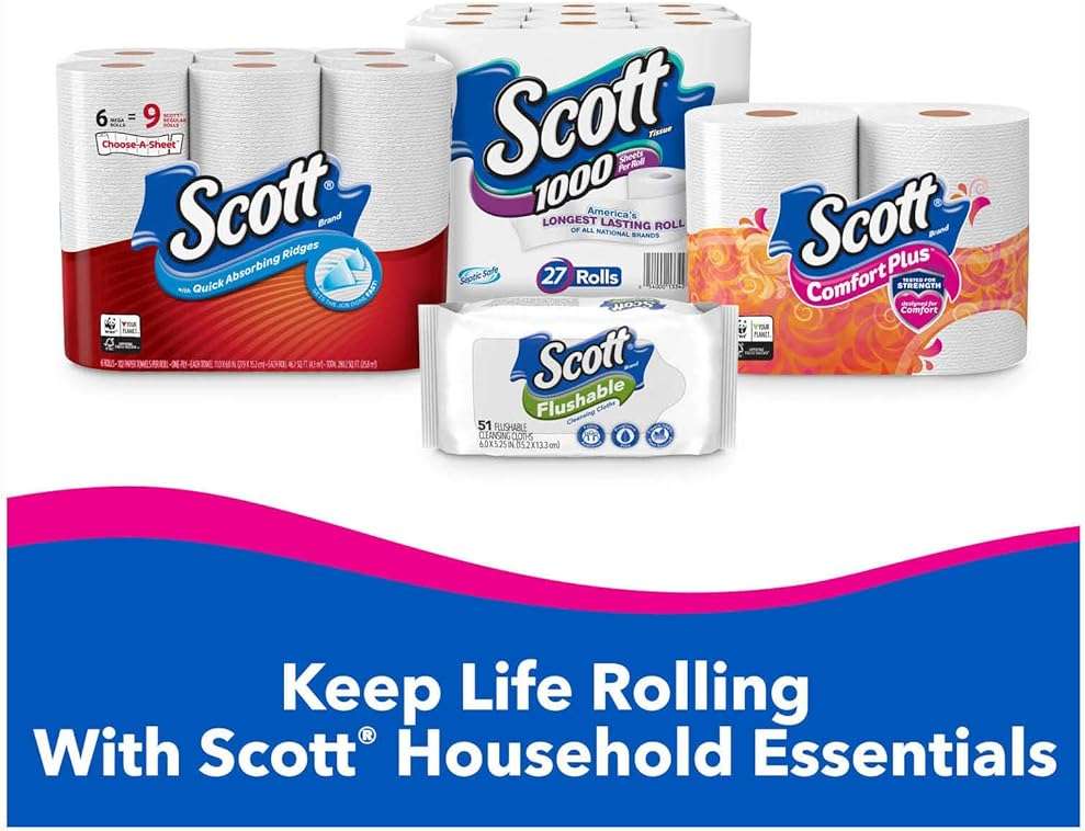 Scott Extra Softa Double Roll Bath Tissue, Toilet Paper, 24 Count (Pack of 1) - Image 9