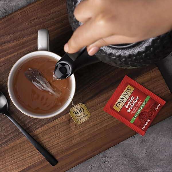 TWININGS TEA, TEA, DECAF, ENGLISH BRKFAST, Pack of 6, Size 50 BAG - No Artificial Ingredients - Image 3