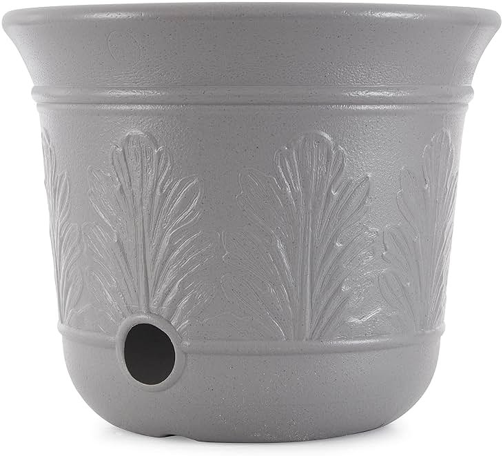 Suncast 300 Foot Heavy Duty 5 Gallon Decorative Plastic Hose Pot for Expandable and Lightweight Hoses, Ideal for Garden, Patio and Backyard Use - Product Image