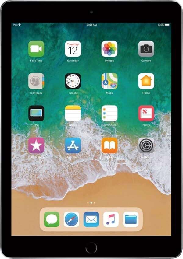 Apple iPad (5thGEneration) Wi-Fi, 128GB - Space Gray (Renewed) - Image 1