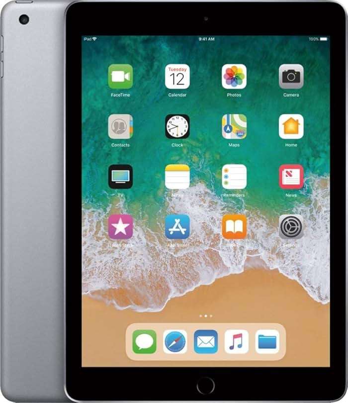 Apple iPad (5thGEneration) Wi-Fi, 128GB - Space Gray (Renewed) - Image 3