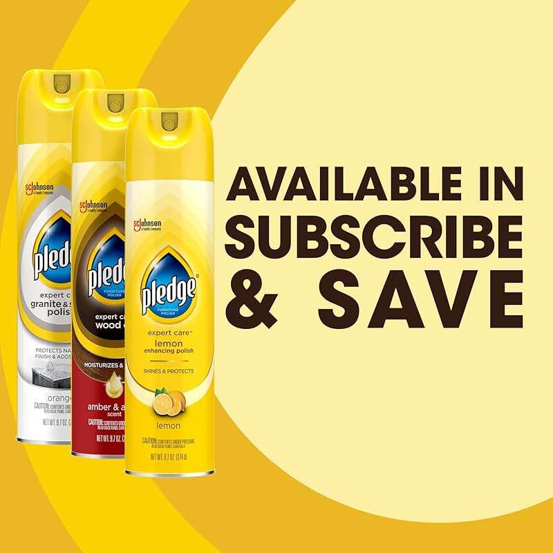 Pledge Moisturizing Wood Oil, Furniture Reviving and Protecting Conditioner and Dusting Spray, Revitalizes Wood, Sealed Leather and Laminate, Made with Mineral Oils - Amber & Argan Scent, 9.7oz - Image 10