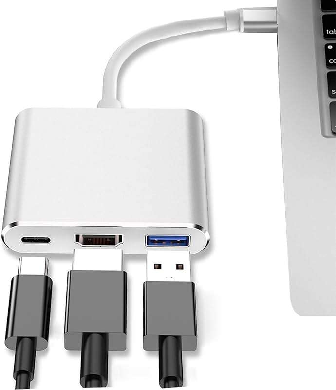 USB-C to HDMI Adapter (Supports 4K / 30Hz) - Type- C 3 in 1 Converter Cable for 2017/2018 MacBook Pro, MacBook, Mac Pro, iMac, Chromebook, & More USB 3.0 Type-C Devices - Image 2