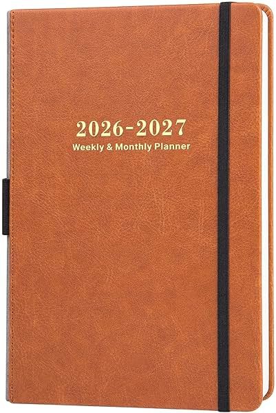 2026-2027 Planner - Planner 2026-2027 Weekly and Monthly with Stickers, JUL. 2026 - JUN. 2027, 5.75" X 8.25", Academic Calendar Planning with Premium Paper, Pen Holder, Inner Pocket and 44 Notes Pages - Product Image