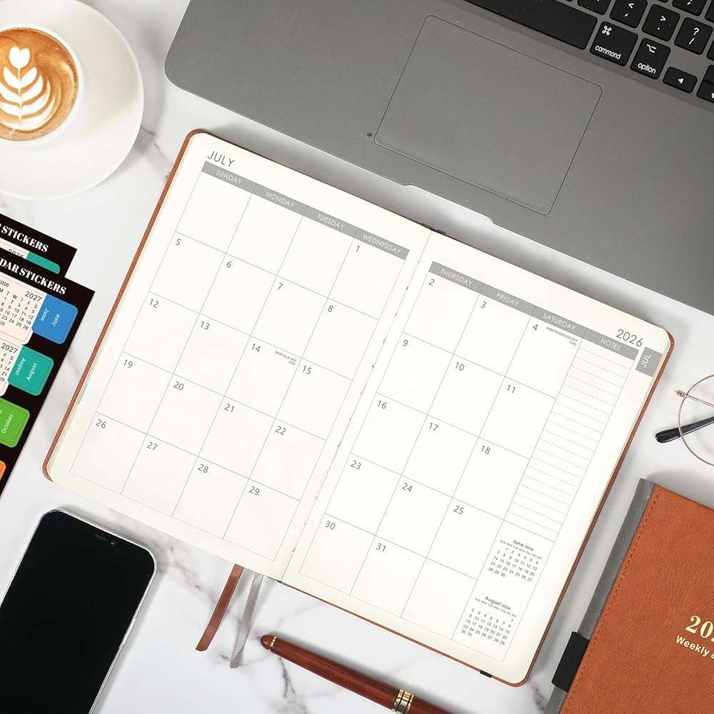 2026-2027 Planner - Planner 2026-2027 Weekly and Monthly with Stickers, JUL. 2026 - JUN. 2027, 5.75" X 8.25", Academic Calendar Planning with Premium Paper, Pen Holder, Inner Pocket and 44 Notes Pages - Image 8