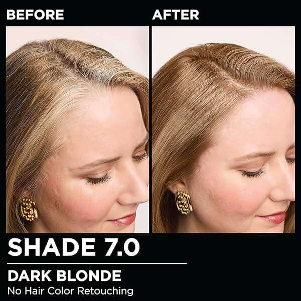 Garnier Olia Hair Color, Ammonia-Free Permanent Hair Dye, Oil-Powered Formula for 100% Gray Coverage and 3x Shinier Hair, Vegan & Cruelty Free, 7.0 Dark Blonde, 2 Count - Image 6