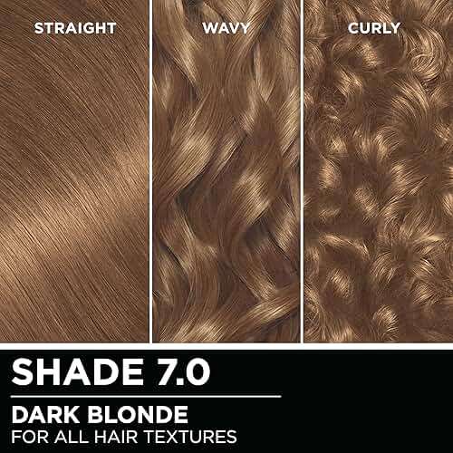 Garnier Olia Hair Color, Ammonia-Free Permanent Hair Dye, Oil-Powered Formula for 100% Gray Coverage and 3x Shinier Hair, Vegan & Cruelty Free, 7.0 Dark Blonde, 2 Count - Image 7