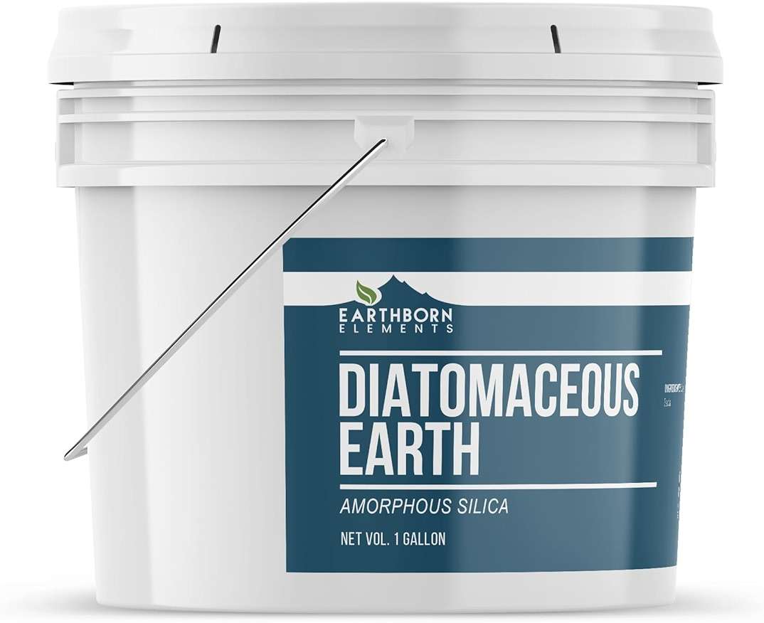 Earthborn Elements Diatomaceous Earth (1 Gallon), Resealable Bucket, Pure Freshwater Amorphous Silica - Image 2
