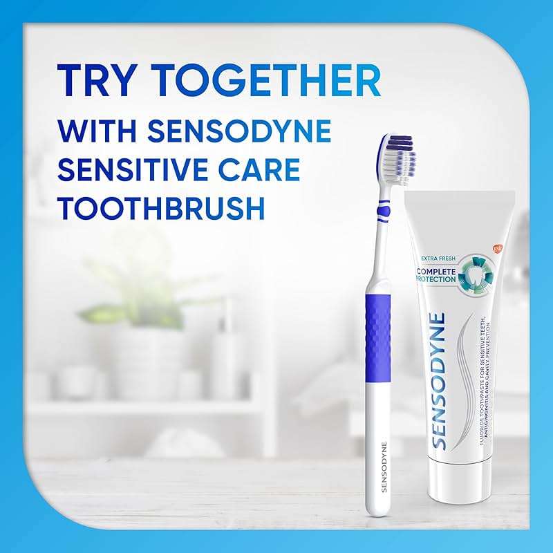 Sensodyne Complete Protection Sensitive Toothpaste For Gingivitis, Sensitive Teeth Treatment, Extra Fresh - 3.4 Ounces (Pack of 2) - Image 7