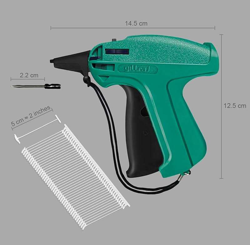 GILLRAJ® Price Tagging Gun【Not-a-Stitch-Gun】 Hangtag Attacher with 5000pcs 2" Long Barbs Fasteners & 6 Needles, Retail Pricing Tag Gun for Stores Consignment Garage Yard Sale - Image 2
