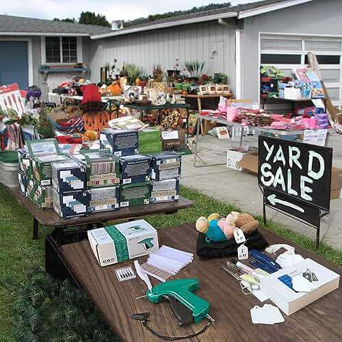 GILLRAJ® Price Tagging Gun【Not-a-Stitch-Gun】 Hangtag Attacher with 5000pcs 2" Long Barbs Fasteners & 6 Needles, Retail Pricing Tag Gun for Stores Consignment Garage Yard Sale - Image 5