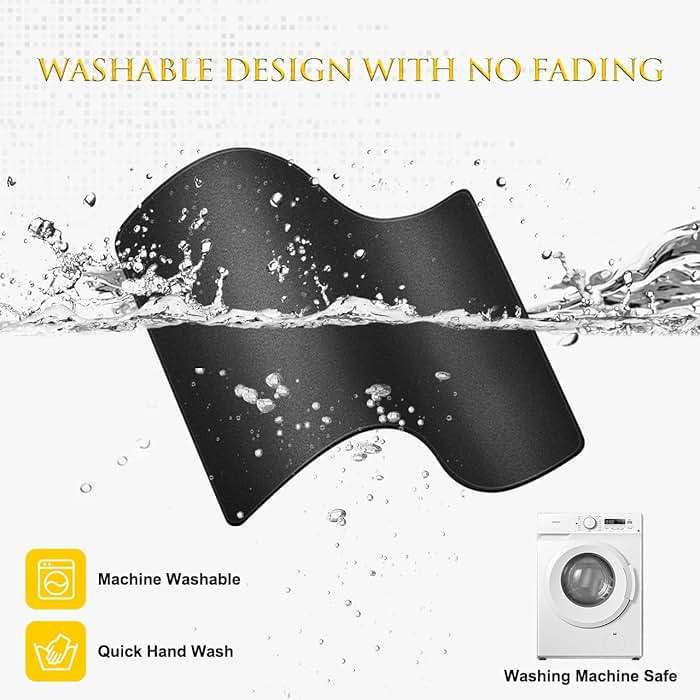 JIKIOU 3 Pack Mouse Pad with Stitched Edge, Comfortable Mouse Pads with Non-Slip Rubber Base, Washable Mousepads Bulk with Comfortable Cloth, Mouse Pads for Computers Laptop Mouse 10.2x8.3inch Black - Image 6