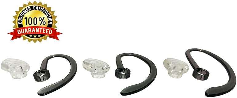 AvimaBasics Ear Buds, Spare Kit Earloops Buds Compatible with Plantronics WH500 CS540 W440 Savi W740 - Includes: 3 Earloop, 3 Eartips Guarantee! (1 Pack) - Image 2