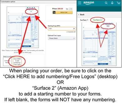 Pocket Size Multi Purpose Sales Book, 3 Copy Triplicate, 3.5”x5” - Personalized - 50 Forms per Book (80 Books) | 3 Copy Triplicate, Personalized, 50 Forms per Book - Image 2
