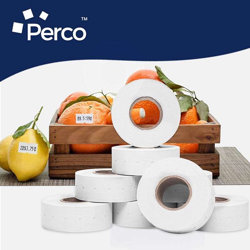 Perco 1 Line White Labels - 8,000 Blank Price and Date Gun Labels for Perco Lite, X, Plus and Pro 1 Line Price and Date Guns- 8 Rolls, 1 Sleeve - Made in USA - Image 7