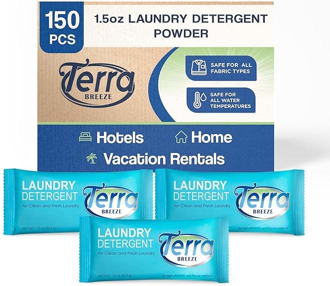 Terra Breeze Laundry Detergent Powder - 1.5 oz Packet (Case of 150) - Product Image