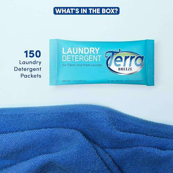 Terra Breeze Laundry Detergent Powder - 1.5 oz Packet (Case of 150) - Image 3