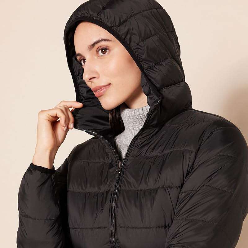 Amazon Essentials womens Lightweight Water-Resistant Packable Hooded Puffer Coat (Available in Plus Size) - Image 4