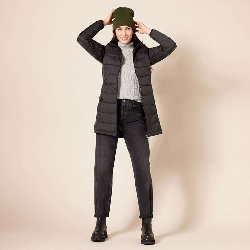 Amazon Essentials womens Lightweight Water-Resistant Packable Hooded Puffer Coat (Available in Plus Size) - Image 5