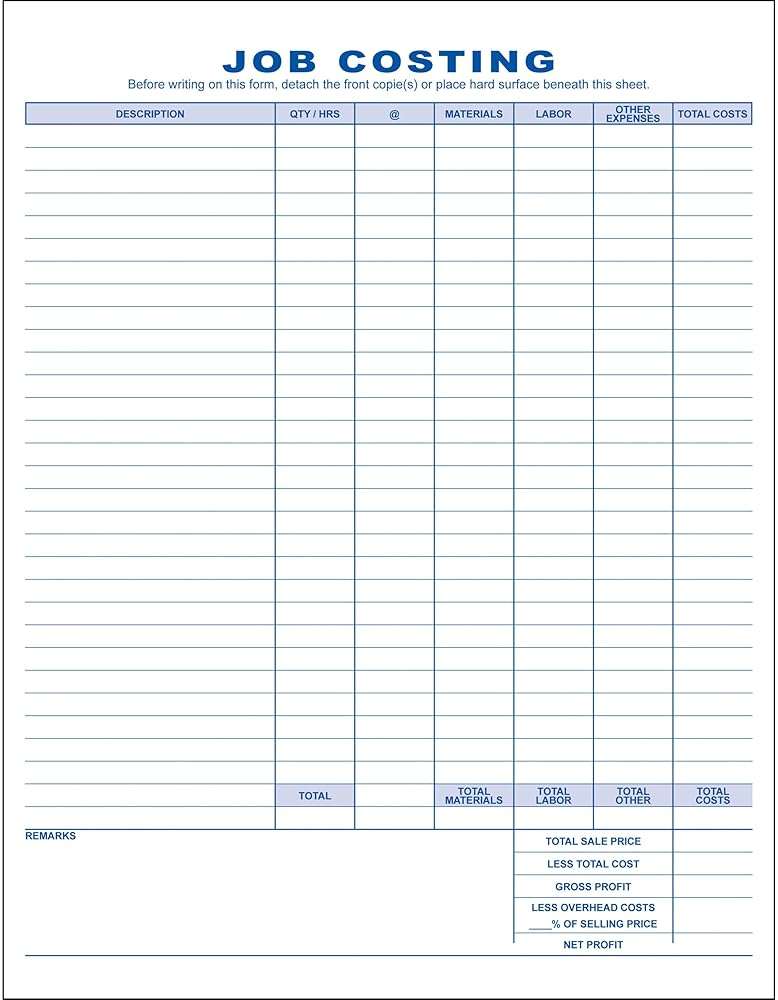 Job Invoice, 3 Copy (Triplicate), 8.5"x11" - Personalized for Free (100-Forms) - Image 2