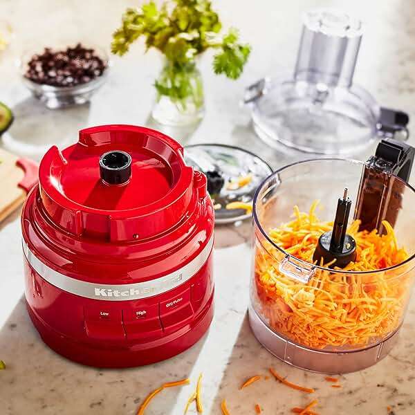 KitchenAid KFP0718ER 7-Cup Food Processor Chop, Puree, Shred and Slice - Empire Red - Image 8