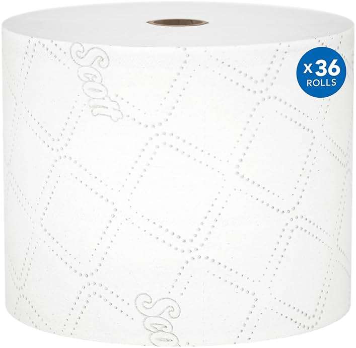 Scott Professional Pro Small Core High-Capacity Standard Roll Toilet Paper, Bulk (47305), 2-Ply, Elevated Design, White (36 Rolls of 1,100 Sheets, 39,600 Sheet Total) - Image 1