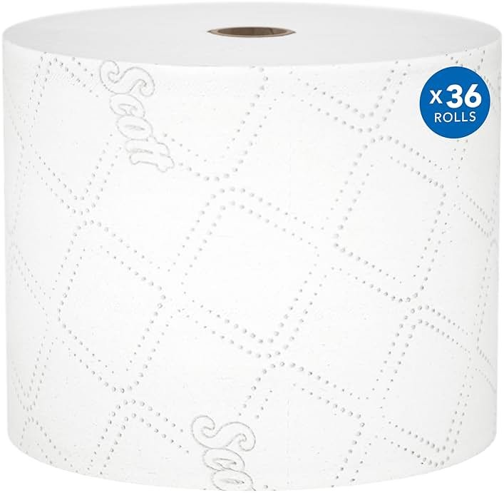 Scott Professional Pro Small Core High-Capacity Standard Roll Toilet Paper, Bulk (47305), 2-Ply, Elevated Design, White (36 Rolls of 1,100 Sheets, 39,600 Sheet Total) - Product Image