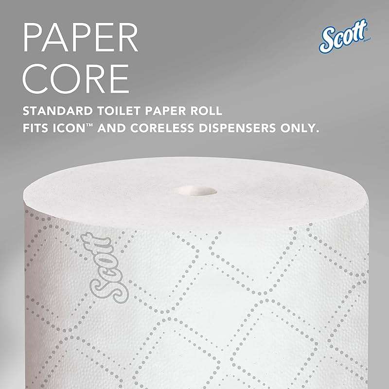 Scott Professional Pro Small Core High-Capacity Standard Roll Toilet Paper, Bulk (47305), 2-Ply, Elevated Design, White (36 Rolls of 1,100 Sheets, 39,600 Sheet Total) - Image 11