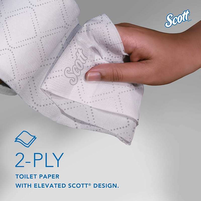 Scott Professional Pro Small Core High-Capacity Standard Roll Toilet Paper, Bulk (47305), 2-Ply, Elevated Design, White (36 Rolls of 1,100 Sheets, 39,600 Sheet Total) - Image 5