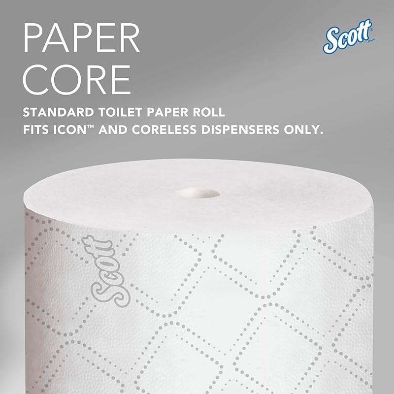 Scott Professional Pro Small Core High-Capacity Standard Roll Toilet Paper, Bulk (47305), 2-Ply, Elevated Design, White (36 Rolls of 1,100 Sheets, 39,600 Sheet Total) - Image 6