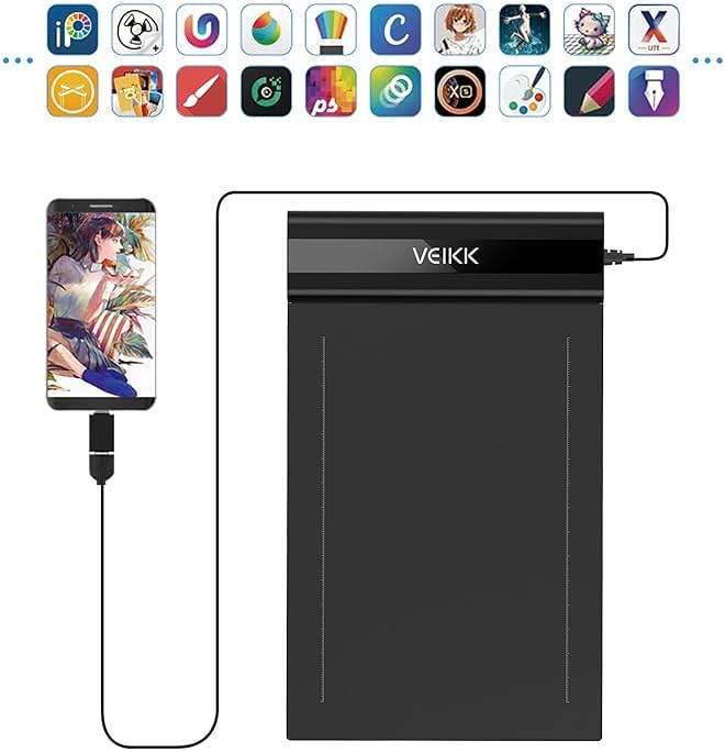 Graphics Drawing Tablet VEIKK S640 6x4 Inch Portable OSU Tablet with 8192 Levels Battery-free Stylus Pen for Digital Art&Animation,compatible with PC/Mac/Linux/Windows | with 8192 Levels Battery-free Stylus Pen, For Drawing,Online class/E-learning/Signature Pad - Image 3