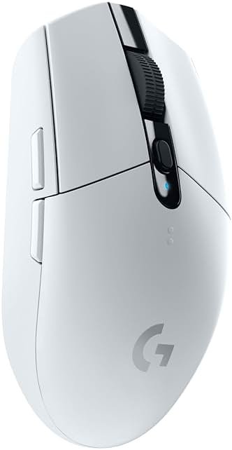 Logitech G305 Lightspeed Wireless Gaming Mouse, Hero Sensor, 12,000 DPI, Lightweight, 6 Programmable Buttons, 250h Battery, On-Board Memory, Compatible with PC, Mac - White - Product Image