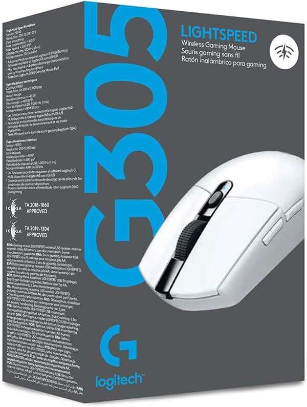 Logitech G305 Lightspeed Wireless Gaming Mouse, Hero Sensor, 12,000 DPI, Lightweight, 6 Programmable Buttons, 250h Battery, On-Board Memory, Compatible with PC, Mac - White - Image 11