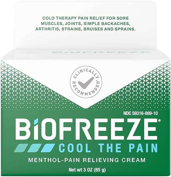 Biofreeze Pain Relief Cream for Knee, Neck, Hip, Joint, Shoulder, & Simple Backache, Arthritis Pain Reliever, Sore Muscle Relief, Cooling Menthol Pain Cream, 3 Oz - Image 14