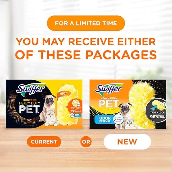 Swiffer Pet Heavy Duty Dusters Refills, Multisurface 360 Dusters with Febreze Odor Defense, 11 Count - Image 2