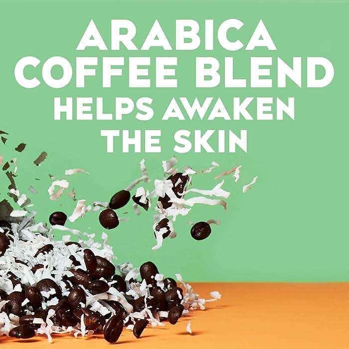 OGX Smoothing + Coconut Coffee Exfoliating Body Scrub with Arabica Coffee & Coconut Oil, Moisturizing Body Wash for Dry Skin, Paraben-Free with Sulfate-Free Surfactants, 19.5 Fl Oz - Image 4