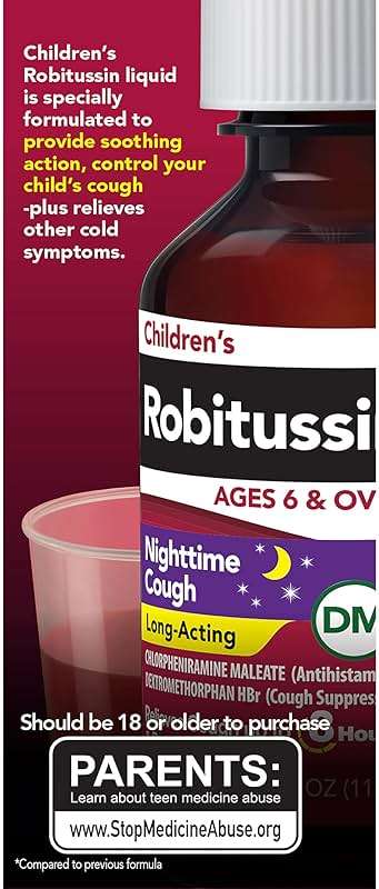 Children's Robitussin DM Day and Night Cough Relief Value Pack, Cough Medicine, Grape/Fruit Punch Flavor - 4 Fl Oz x 2 - Image 7