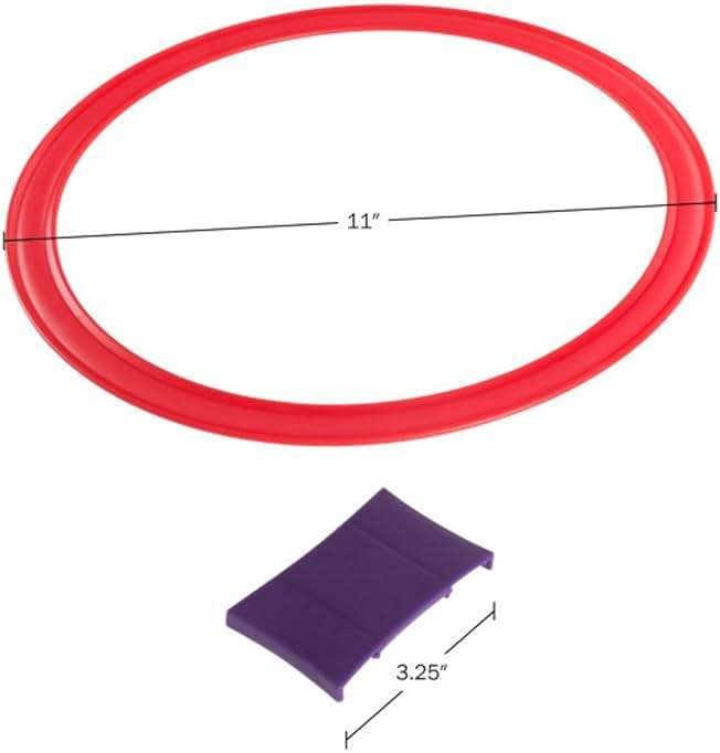 HEY! PLAY! Hopscotch Rings Game - Ten 11-Inch Plastic Rings and 15 Connectors for Indoor and Outdoor Use - Play Set for Girls and Boys (Multicolored) - Image 6