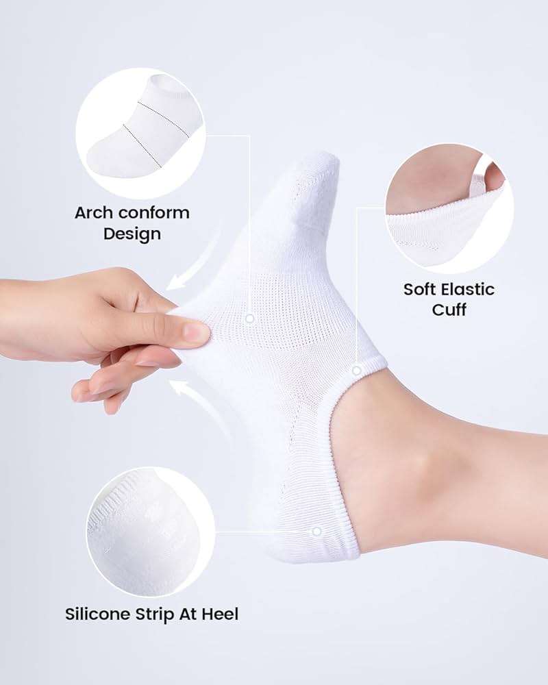 IDEGG No Show Socks Women & Men Low Cut Ankle Short Anti-slid Athletic Running Casual Invisible Liner Socks - Image 3