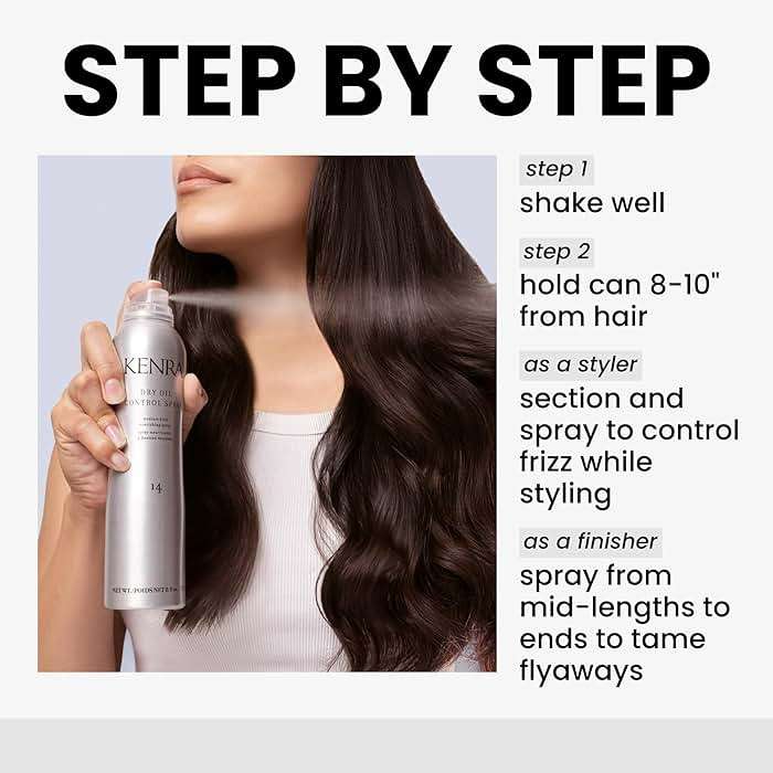 Kenra Dry Oil Control Spray 14 | Medium Hold | Nourishing Spray | Frizz Control Hairspray | All Hair Types - Image 4