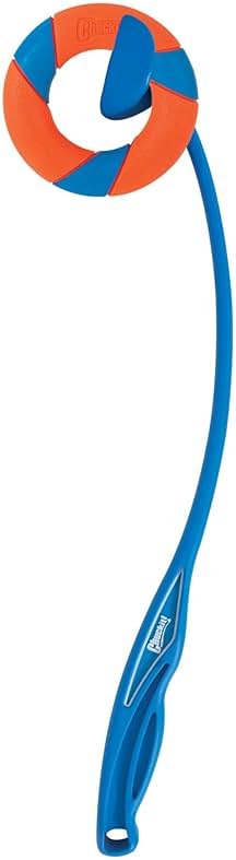 Chuckit! Ring Chaser Dog Ball Launcher Dog Toy Set, 22 Inch Length with 4.5 Inch Dog Ball Ring - Product Image