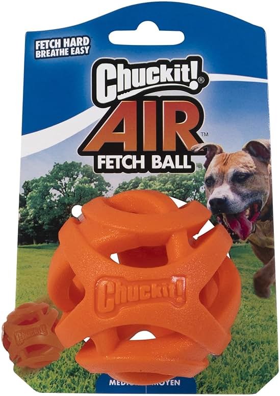 Chuckit! Air Fetch Ball Dog Toy, Medium (2.5 Inch Diameter), for dogs 20-60 lbs, Pack of 2 - Product Image