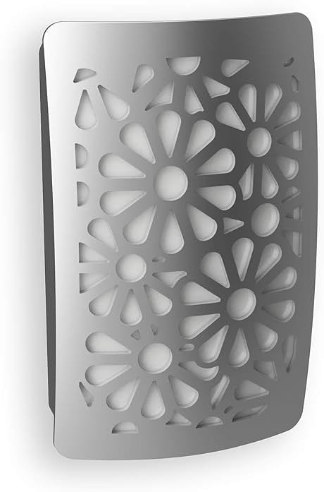 Westek NL-DPFL-N Floral Decoplug Night Light, Satin Nickel - Product Image