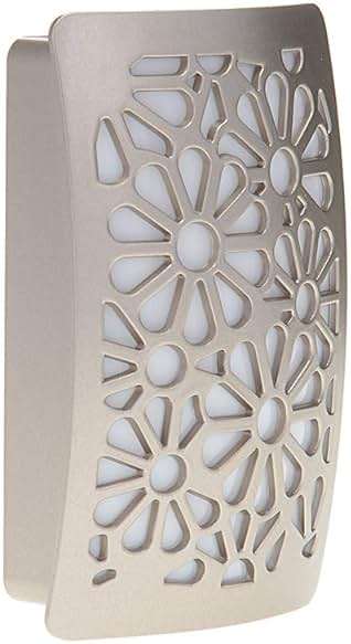 Westek NL-DPFL-N Floral Decoplug Night Light, Satin Nickel - Image 8