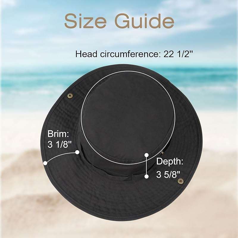 Phaiy Bucket Hat Wide Brim UV Protection Sun Hat Boonie Hats Fishing Hiking Safari Outdoor Hats for Men and Women - Image 5