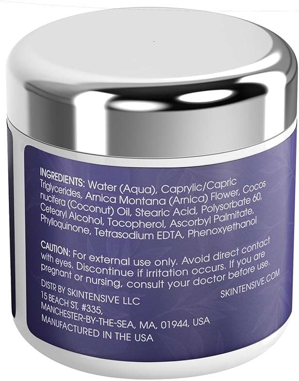 SKINTENSIVE Arnica Bruise Cream for Thin Skin – Vitamin K Cream for Bruises & Skin Discoloration, Moisturizing Arnica Cream for Seniors, Non-Greasy Formula, 4 Oz - Image 6