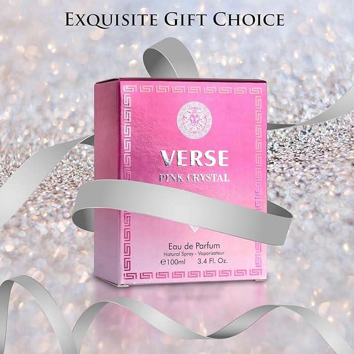 Verse Pink Crystal Eau De Parfum for Woman - Top Notes of Pomegranate, Yuzu & Iced Accord - Base Notes of Peony, Lotus, Magnolia, Amber, Musk & Mahogany - Floral & Fruity Scent - Elegant 100ml Bottle - Image 7